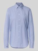Regular fit overhemdblouse met logostitching