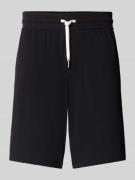 Regular fit korte loungebroek van katoenmix