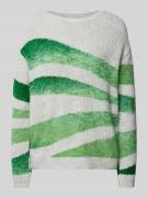 Gebreide pullover met ribboorden