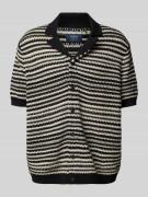 Gebreid overhemd met knoopsluiting