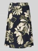 Knielange rok met elastische band