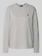 Shirt met lange mouwen en labelstitching