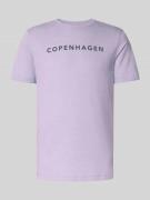 T-shirt met labelprint