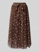 Maxirok in all-over look met elastische band