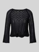 Korte gebreide pullover met katoen, model 'NOLA'