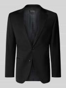 Modern fit colbert met 2 knopen van scheerwolmix