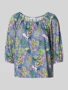 Blouseshirt met elastische boorden