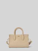 Mini tote bag met labelapplicatie van metaal, model 'SANDY'