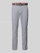 Slim fit chino met riem