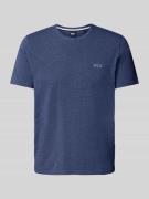 Regular fit T-shirt van mix van katoen en elastaan