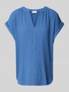 Loose fit blouseshirt van viscosemix