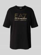T-shirt met labeldetail