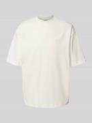 T-shirt met labelstitching en ronde hals