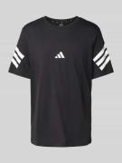 T-shirt met labelprint