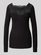 Shirt met lange mouwen en vierkante hals, model 'Ryan'