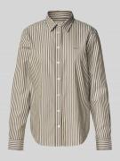 Regular fit overhemdblouse van puur katoen met logostitching