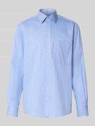 Comfort fit zakelijk overhemd met borstzak