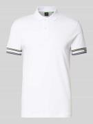 Slim fit poloshirt van zuiver katoen, model 'POLOZONE'
