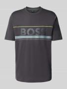 Regular fit T-shirt van puur katoen, model 'ICONIC ZONE'