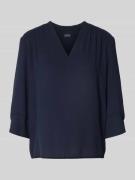 Blouseshirt met V-hals en 3/4-mouwen