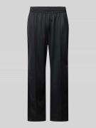 Baggy fit sweatbroek van katoenmix met persplooien