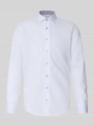 Slim fit zakelijk overhemd met knoopsluiting