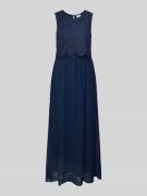 Maxi-jurk met kant en cut-out aan de achterkant