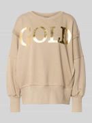 Oversized sweatshirt van puur katoen met statementprint