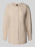 Regular fit linnen blouse met borstzakken