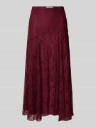 Midirok van kant met ritssluiting opzij