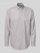 Regular fit zakelijk overhemd met kentkraag