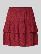 Uitlopende minirok van pure viscose, model '30 BERYL'