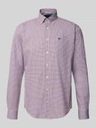 Regular fit vrijetijdsoverhemd met logostitching, model 'Poplin'