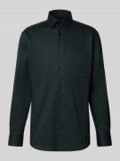 Modern fit zakelijk overhemd met kentkraag