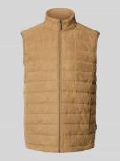 Regular fit bodywarmer met opstaande kraag