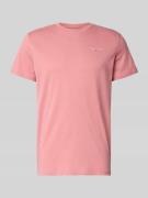 Slim fit T-shirt van puur katoen