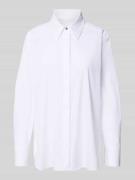 Overhemdblouse met blinde knoopsluiting