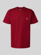 T-shirt met labelstitching en ronde hals