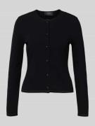 Gebreid jack van viscosemix met ronde hals