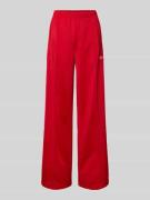 Trainingsbroek met elastische band en labelstitching