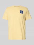 Regular fit T-shirt van puur katoen met logoprint