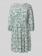 Regular fit mini-jurk van een mix van viscose en katoen