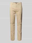 Slim fit chino van katoenmix