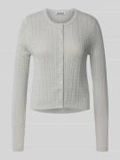 Gebreid jack met kabelpatroon en ronde hals