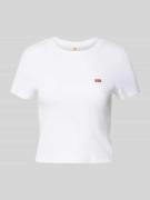 T-shirt met labeldetail
