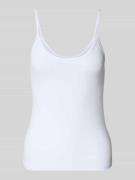 Top met bandjes en ronde hals