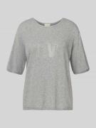 Regular fit gebreid shirt met kasjmier