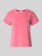 Regular fit T-shirt met ronde hals, model 'Bloom'