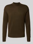 Gebreide pullover met ribboorden