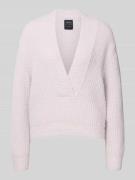 Gebreide pullover met V-hals